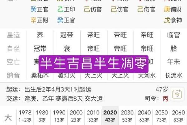 流年八字排盘