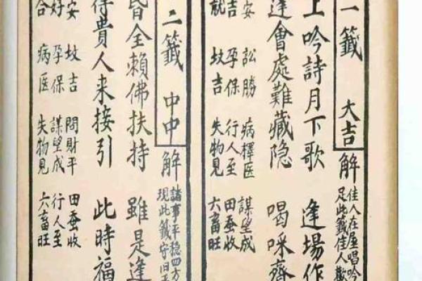 观音灵签宫卦成
