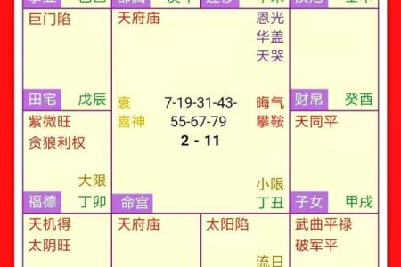 紫微斗数之四化论断法详释：命盘六条线