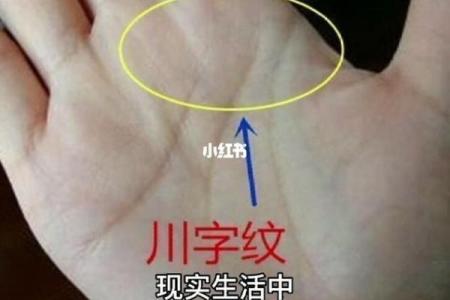 川字纹手相算命图解