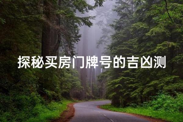 门牌号吉凶测试