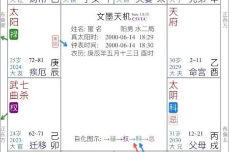 紫微斗数之生年干四化表象：兄弟宫四化入各宫表象
